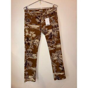ETRO Milano Brown Printed Jeans Size 42